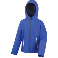 Kid's Core Hooded Softshell Jacket - Royal/Navy