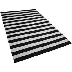 A rayas Alfombras Beliani Tavas Negro, Blanco cm