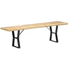 VidaXL Dining Tables vidaXL Solid Mango Wood Dining Table 15.7x63"