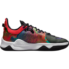 Multicolored Basketball Shoes Nike PG 5 - Bright Crimson/Fierce Purple/Barely Volt/Black