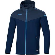 JAKO Champ 2.0 Hooded Jacket Unisex - Marine/Dark Blue/Sky Blue