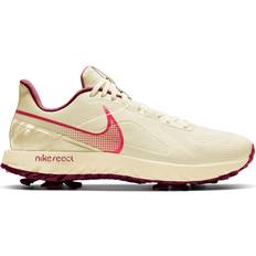 Beige Golf Shoes Nike React Infinity Pro - Sail/Fusion Red/Dark Beetroot