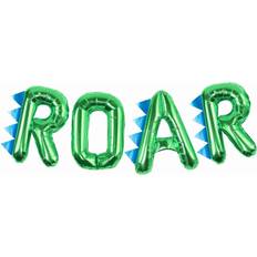 Ginger Ray Ballons Dinosaur Party Roar Balloon Bunting Green/Blue