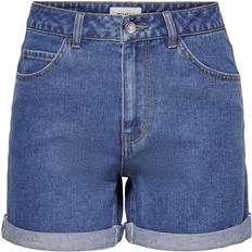 Farkkushortsit - Sininen Only OnlVega Life HW Mom Shorts - Sininen