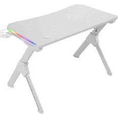 Escritorios de juegos Mars Gaming MGDRGB Gaming Desk - White, 1100x600x750mm