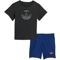 Adidas SPRT Shorts & Tee Set - Black (H25237)