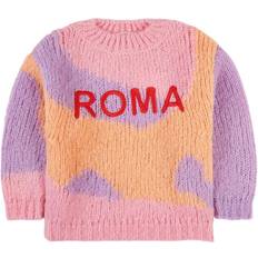 The Animals Observatory City Bull Baby Sweater - Pink Roma (f21099-186)