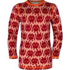 Vossatassar Barnkläder Vossatassar Monster Print Wool Sweater - Rose