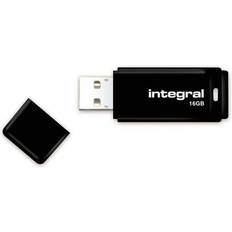 Tarjetas de Memoria & Memorias USB Integral 16GB Memoria Flash USB 2.0 Negra