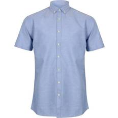 Henbury Classic SS Oxford Shirt - Blue