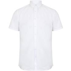 Henbury Classic SS Oxford Shirt - White