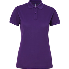 Purple Polo Shirts ASQUITH & FOX Women's Short Sleeve Performance Blend Polo Shirt - Purple