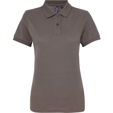 ASQUITH & FOX Women's Short Sleeve Performance Blend Polo Shirt - Slate