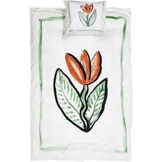 Bomullssatin Påslakan Kosta Linnewäfveri Tulip Påslakan Multifärgad (210x150cm)