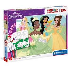 Clementoni Happy Color Double Face Disney Princess 104 Pieces