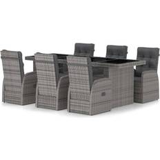 vidaXL 3059344 Matgrupp, 1 Bord inkl. 6 Stolar