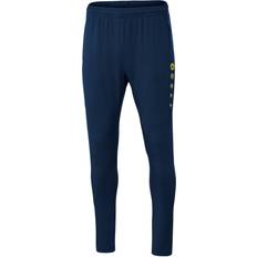 JAKO Premium International Training Pants Unisex - Marine/Neon Yellow