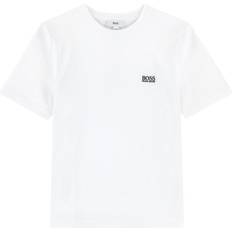 Hugo boss v tshirt HUGO BOSS Logo T-Shirt - White (J25P01-10B)