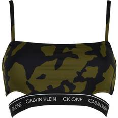 Dame - Kamuflasje Bikinier Calvin Klein Bralatte Bikini Top - Back Cut Out Print