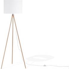 Mässing - Tyg Golvlampor & Markbelysning Beliani Vistula Golvlampa 148cm