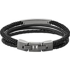 Fossil Schmuck Fossil Vintage Casual Multi-Strand Bracelet - Black/Grey