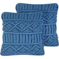 Beliani Karatas 2-pack Komplettes Dekokissen Blau (45x45cm)