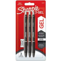 S Gel 0.7mm Black 3-pack
