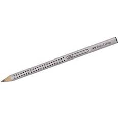 Plata Lápices de Grafito Faber-Castell Jumbo Grip Graphite Pencil B Silver 12-pack