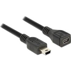 DeLock USB Mini-B-USB Mini-B 2.0 M-F 1m
