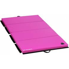 Tapis d'Aérobic Gymrex Matelas de gym pliable 200 x 100 x 5 cm Pink/Pink Capacité de charge de 170kg GR-FM_20