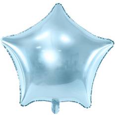 Effen kleur Ballonnen met Tekst & Thema PartyDeco Foil Ballons Star 48cm Sky Blue