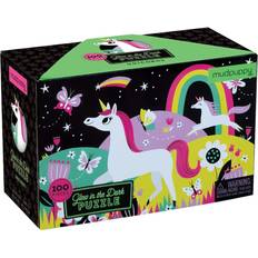 Jigsaw Puzzles Mudpuppy Unicorn Glow in the Dark Puzzle 100 Pieces