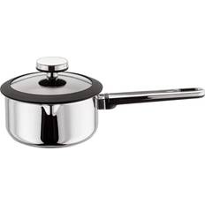 Integrated Strainer Sauce Pans Stellar Stay Cool Draining with lid 1.1 L 16 cm