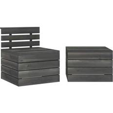 1 Lounge-Sets vidaXL 315421 Pallet Lounge-Set, 1 Tisch einschl. 1 Sofas