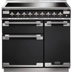 90cm - Buttons Induction Cookers Rangemaster ELS90EICB/ Elise 90 Induction Charcoal Black