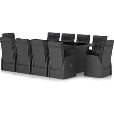 vidaXL 3059351 Matgrupp, 1 Bord inkl. 10 Stolar