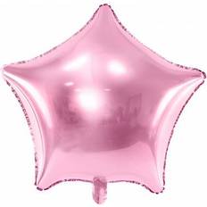 Ensfarvet Tekst- & Temaballoner PartyDeco Foil Ballons Star 48cm Light Pink