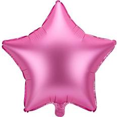 Ensfarvet Dyre- & Figurballoner PartyDeco Foil Ballons Star 48cm Pink