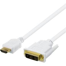 HDMI-DVI Kablar Deltaco HDMI-DVI 3m