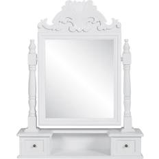 vidaXL Vanity Makeup White Toiletbord 12.5x60cm