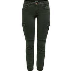 Damen - W38 Hosen Only Missouri Cargo Pant - Green/Raisin