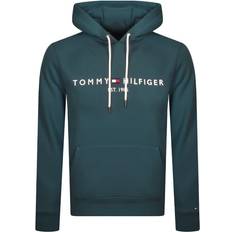 Tommy Hilfiger Logo Hoodie - Blue