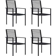 Rattan Sintetico sedie da giardino vidaXL 312172 4-pack Sedia da giardino per pranzo