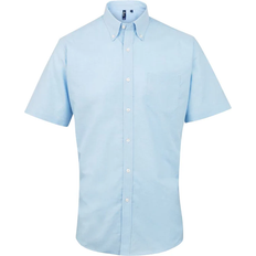 Premier Signature Oxford Short Sleeve Work Shirt - Light Blue