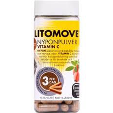 Litomove Vitaminer & Kosttillskott Litomove Nyponpulver Vitamin C 90 st