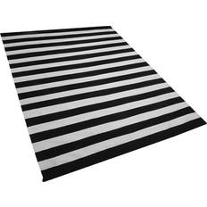 A rayas Alfombras Beliani Tavas Negro, Blanco cm