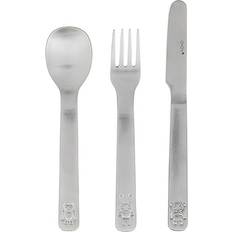 Sølv Børnebestik OYOY Cutlery We Love Animals 3-pack