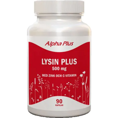 Zink Aminosyrer Alpha Plus Lysine Plus 500mg 90 stk