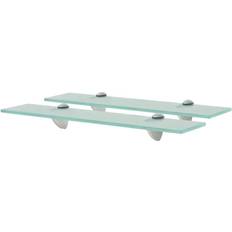 Transparent Shelves vidaXL - Wall Shelf 50cm 2pcs