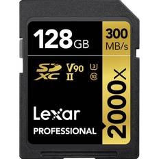 LEXAR Professional SDXC Class 10 UHS-II U3 V90 300/260MB/s 128GB (2000x)